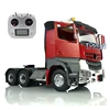 1/14 6*6 LESU RC Tractor Truck Metal Chassis DIY Painted Cabin Sound ESC Roof light Radio Controller W/O Battery Toy THZH0830 2