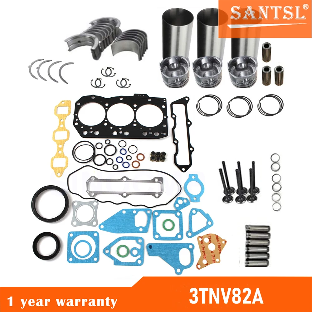 

Overhaul Rebuild Kit 3TNV82A For Yanmar VIO30 VIO27 B3 Excavator EG224 Tractor Auto Parts