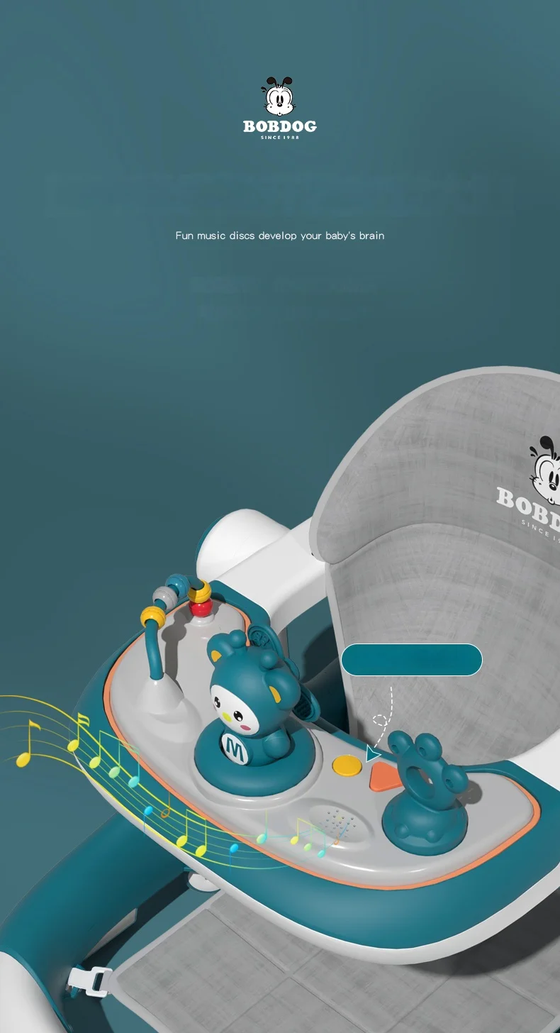 Multi-Functional Anti-Flip Baby Stroller Baby Walker Can Sit And Push Starting Car