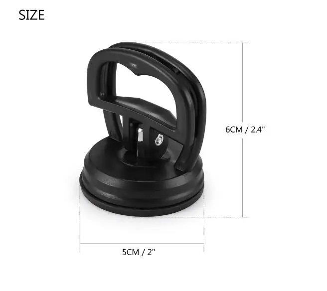 Single Aluminum Alloy Rubber Round Glass Suction Cup