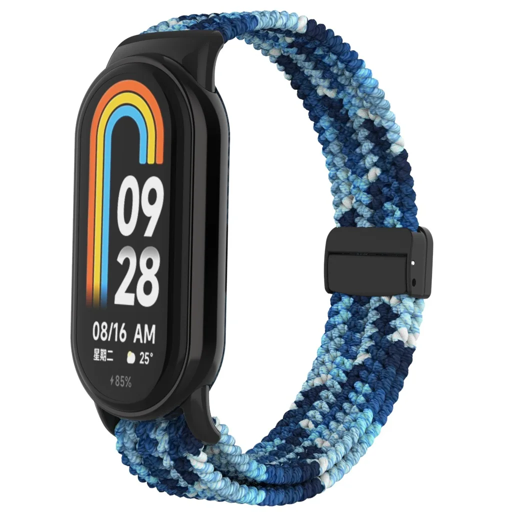 Magnetic Nylon Braided Strap with Plastic Buckle
