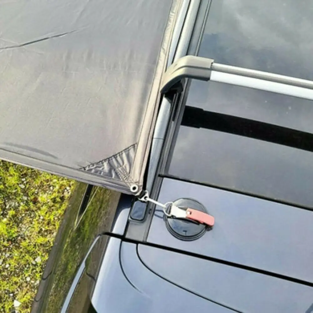 1/2Pieces Heavy Duty Suction Cup Anchor With Securing Hook Tie Down Camping Tarp Auto Outdoor Tools