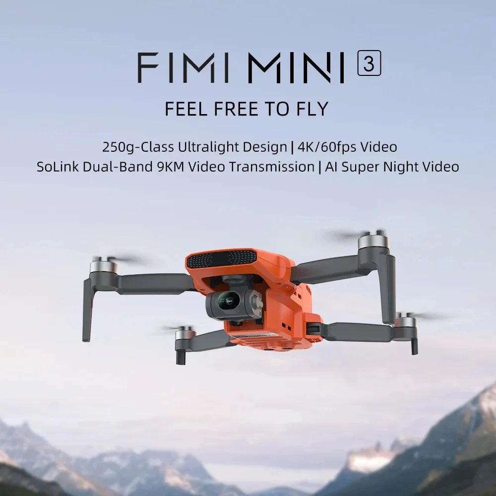 Drone Mini 3 Standard 128G - Caméra 4K avec télécommande