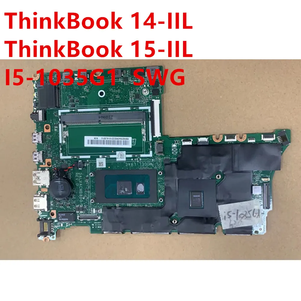 

Материнская плата для ноутбука Lenovo ThinkBook 14-IIL 15-IIL, системная плата CPU I5-1035G1 N630 2G FRU 5B20S43902