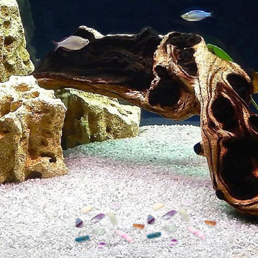 Fish Tank Pebble Decoration Betta Rocks Decorations Aquarium Pebbles Natural Gravel Turtle Bowl