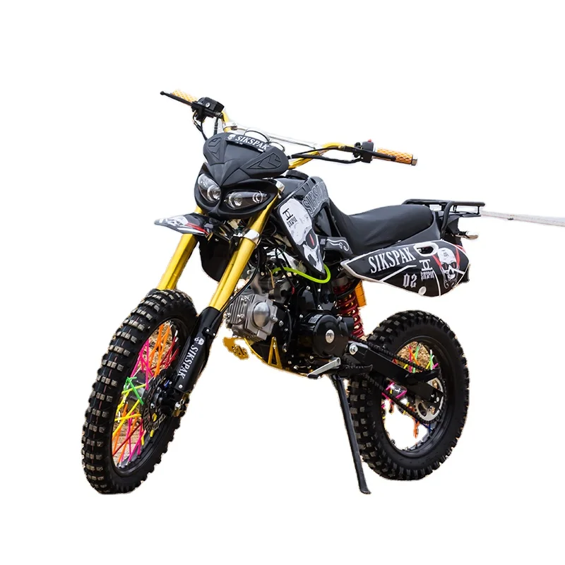 Big Wheel Dirt Pit Bike Gasoline Motorcycles Dirtbike 4 Stroke 125 cc 50cc 250cc Air Cool Kick And Electric Start Off Road для 50cc gy6 139qmb скутер atv kick start kit полный шестерня вал пружинная шестерня