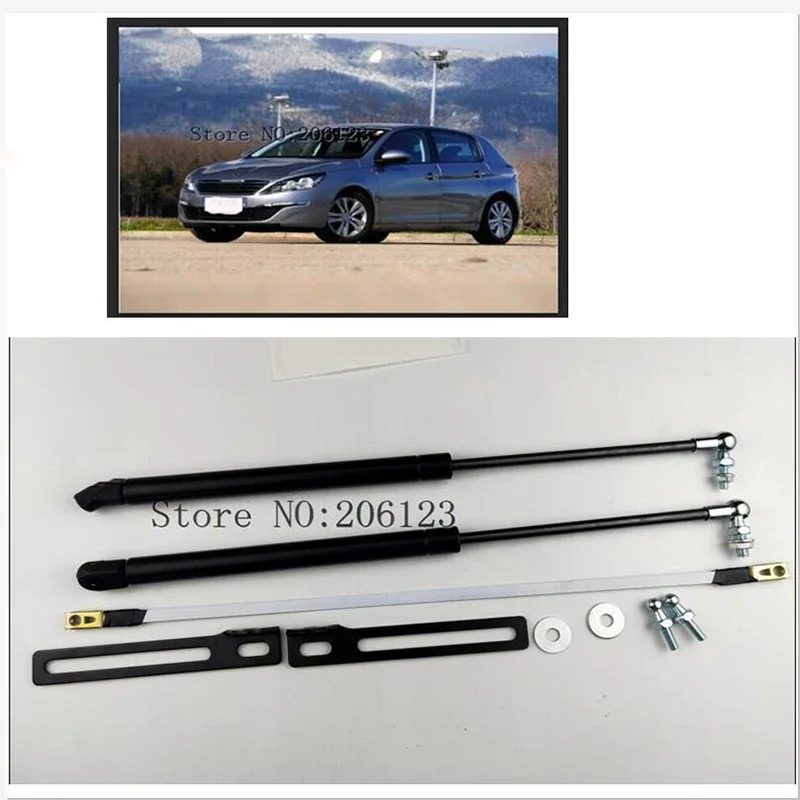 2 Pezzi Coperchio Motore Avvio Automatico Ascensor De Apoyo Molle A Gas Per Peugeot 308 Mk2 308S