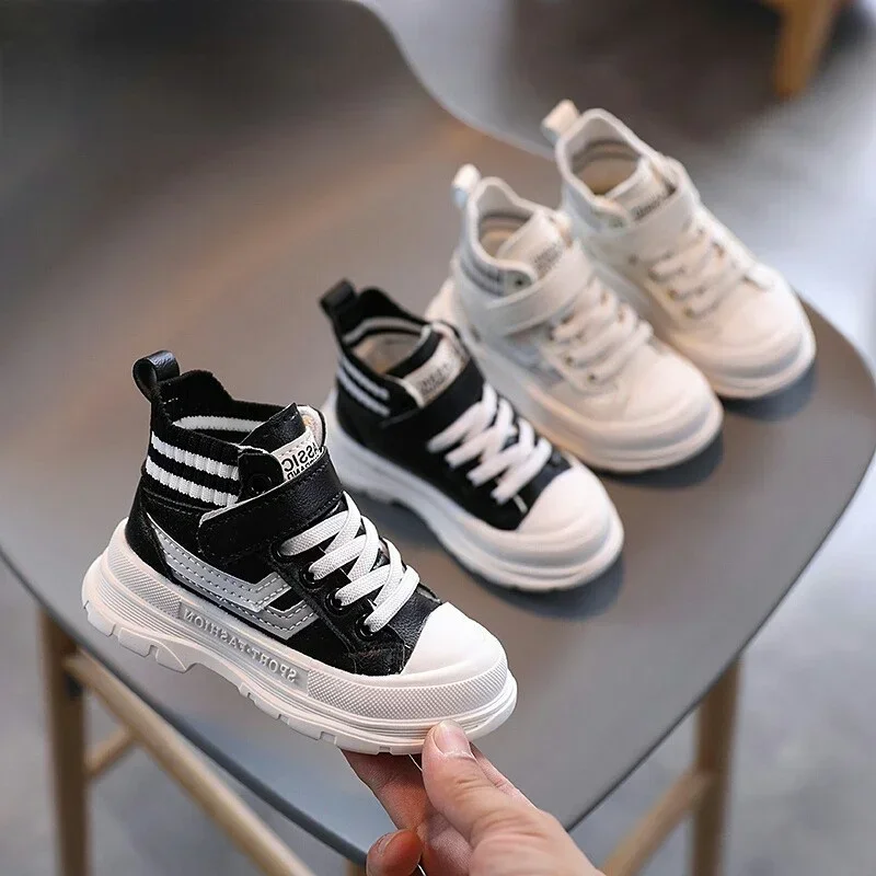 

Children Shoes Classic Stripes Sneakers Baby Boys Girls Running High Top Shoes Handsome Boys Shoes Sports Shoes kids canvas shoe