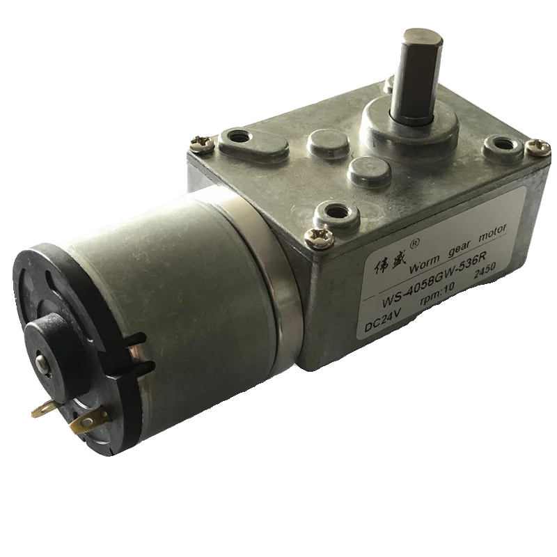 4058GW Червячная Шестерня, Редукционный двигатель постоянного тока 12V2 4 в, мотор с прямым углом и высоким крутящим моментом 536R, регулируемый двигатель