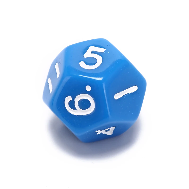1pc acrylic 12 sided die multiple sided dice for funny party club playing game