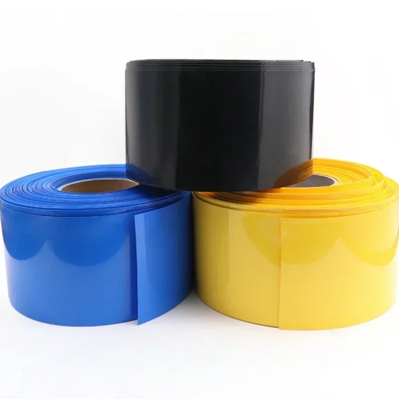 PVC Heat Shrink Tube Insulated Film Wrap Protection Case Wire Cable Sleeve Lithium Battery 18650 Pack 2/5/10M Width103 Dia65.6mm