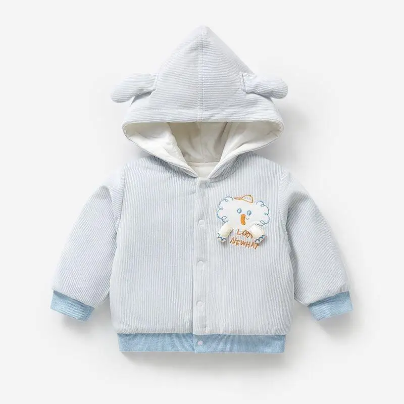 가을 겨울 남아 여아  경량 패딩 코트 키즈 푸퍼 재킷 두꺼운 따뜻한 면 소재 실내복 외투 아동복