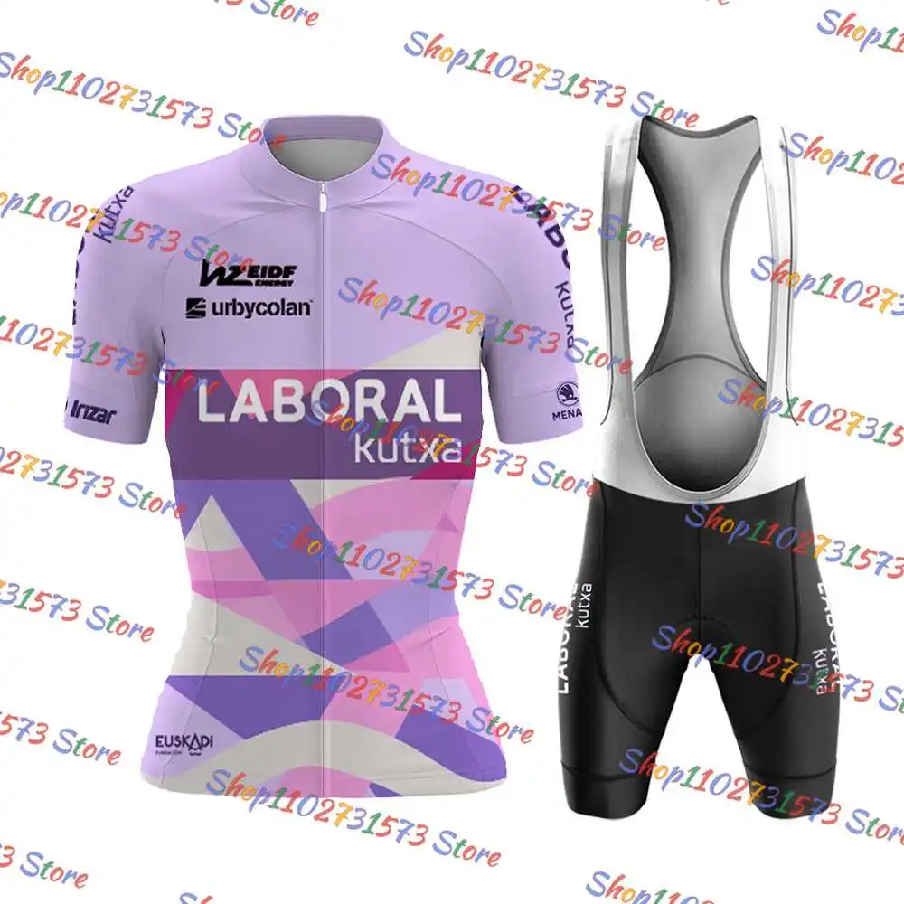 Laboral Kutxa Cycling Jersey Set Women MTB Bike Clothing Mens Quick Dry Bicycle Wear Clothes Short Maillot Culotte