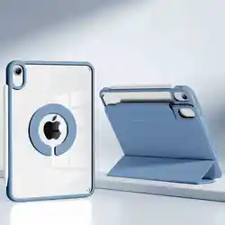 Enhanced Magnetic Smart Tablet Cover - Sleek and Versatile Design for Air11 M4 M3 M2 - Air45 (Haze Blue)