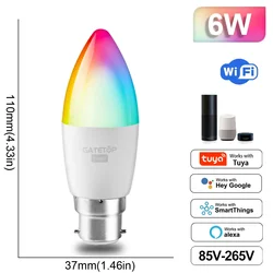Enhanced RGB Smart LED Bulb - Dimmable Multicolor WiFi Light with Voice Control (85 - 265V)