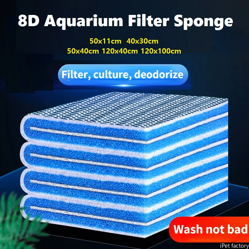 Fish Tank Filter Cotton Water Purification Activated Carbon High
