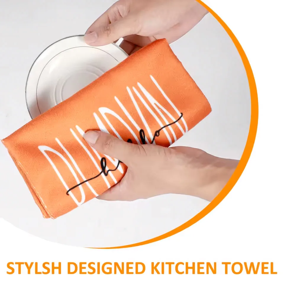 4-pack autumn pumpkin napkins, 40 * 60cm flat and stain resistant, suitable for dining and kitchen use 2