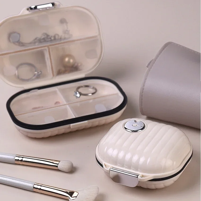 Alwafore Portable Pill Box Lightweight 7 Days Medicine Pill Organizer Sealed Storage Box Mini Pill Box  Storage Organizer