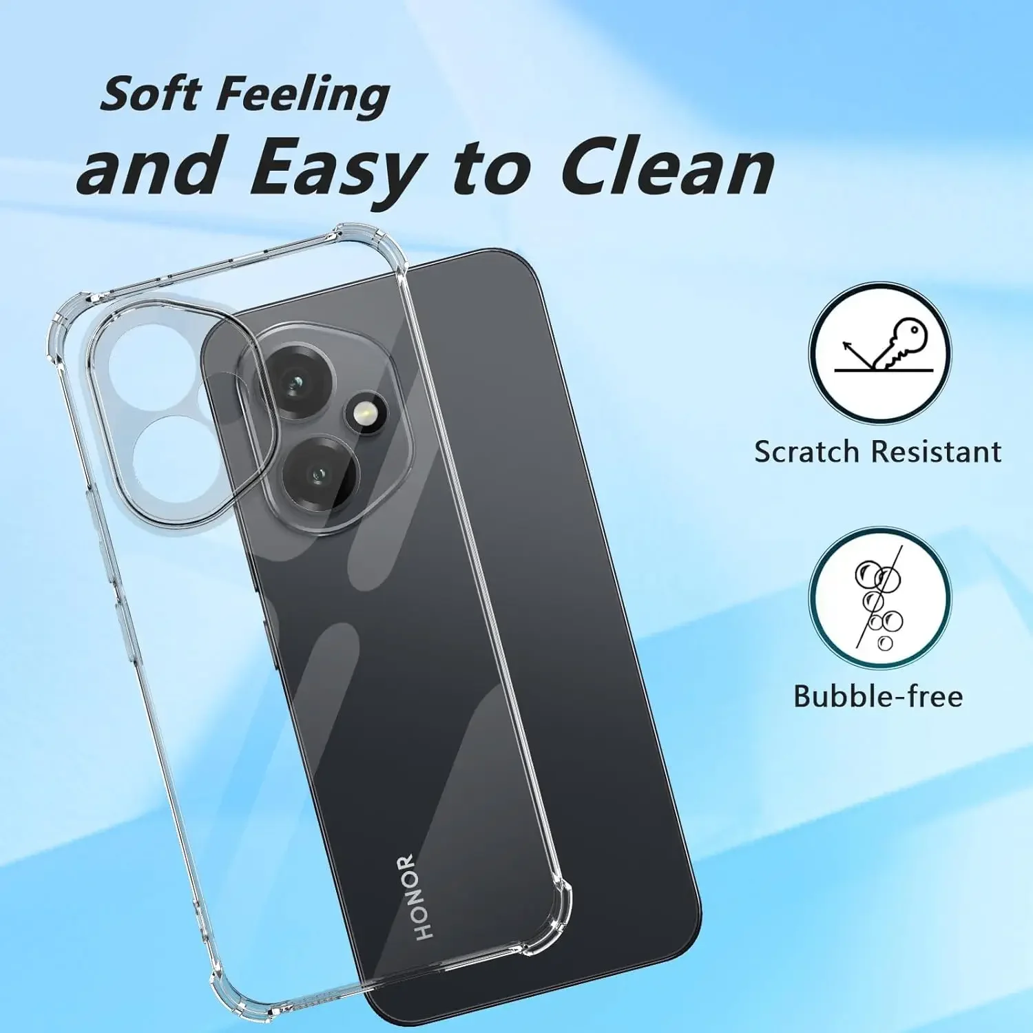 Flexible Shockproof TPU Case - Protective Transparent Cover