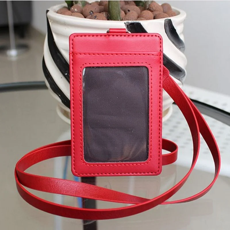 Lanyard Women Card Case Holder Portable String Fashion ID Bus Identity Badge with Lanyard Porte Carte Credit Zip Lock Bags