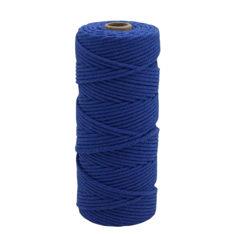 Vibrant Macrame Hand-Knitting Cotton Cord – 100m of 3mm Natural Rope for Colorful Weaving and Wall Hangings