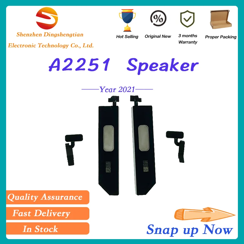 

Original New Repair For MacBook Pro A2251 13 inch Year 2020 Emc 3348 Replacement Loudspeaker Loud Speak Speaker