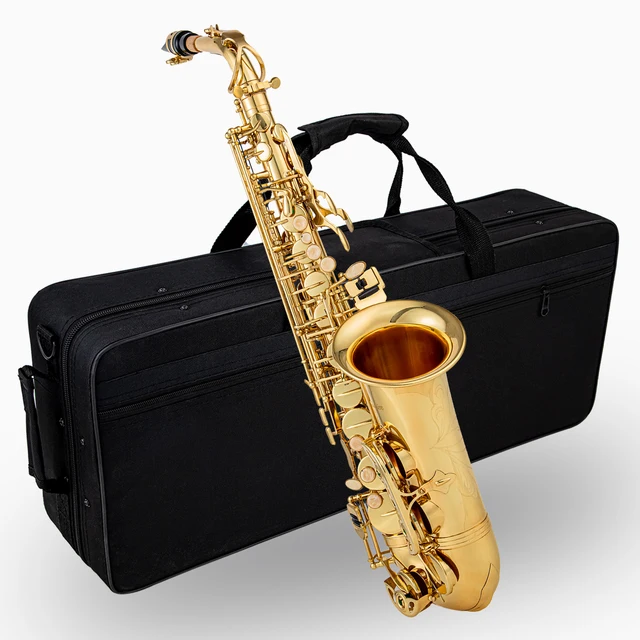 ゴールド アルトサックス ブラス製 Eb Alto Saxophone Brass Lacquered Gold Professional Woodwind