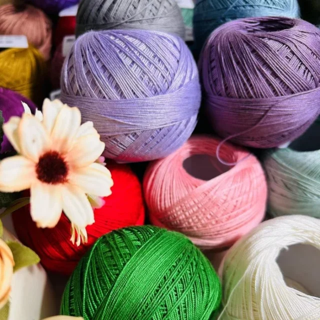 1PC Premium Mercerized Silk Lace Yarn Bundle-Soft, Durable, Vibrant Colors for DIY Knit & Crochet  Soft and Suitable for Summer