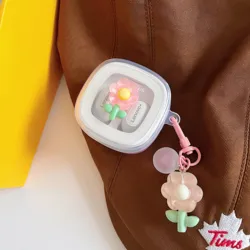 Love Heart Earphone Case with Ring Bracelet - Cute Wireless Bluetooth Charging Box Cover for Lenovo XT62 (FenHua)