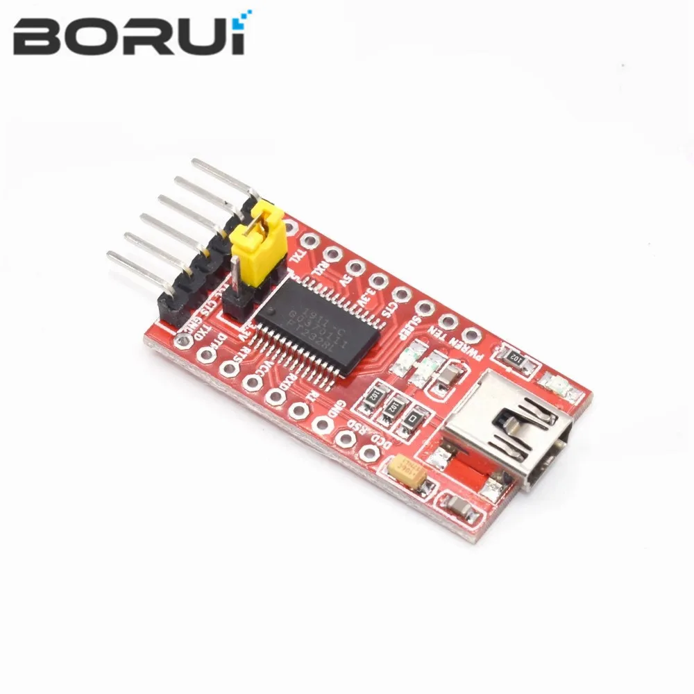 Высококачественный последовательный адаптер FT232RL FT232 FTDI USB 3 В 5 в TTL мини-порт для