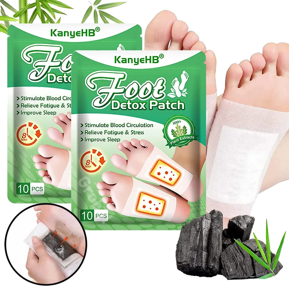 Patchs détox pieds au gingembre et armoise pour sommeil profond_voghion.com