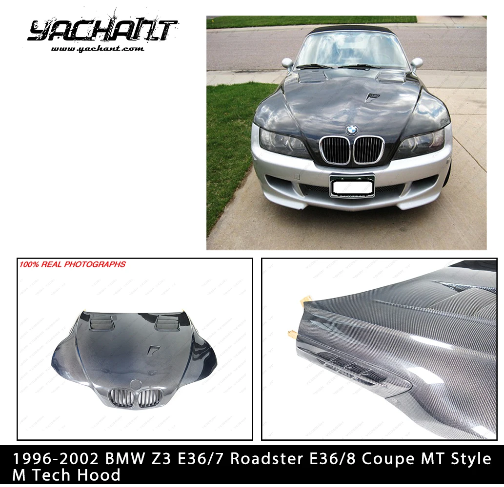 Colgan Custom Fit Original Front End Mask Bra - Carbon Fiber Look For Select BMW Z3 Models, Black
