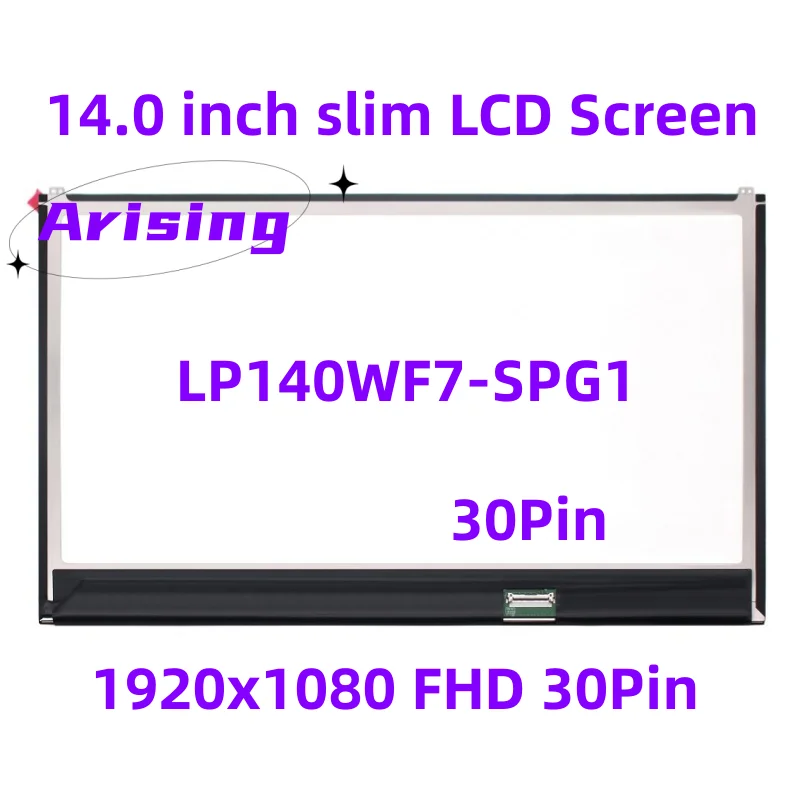 14 inch Laptop Screen LP140WF7-SPG1 LP140WF7-SPE1 LP140WF7 (SP) (G1)  1920*1080 FHD IPS 30 Pin