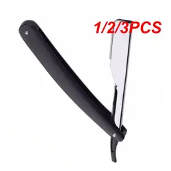 1/2/3PCS Colors Professional Manual Shaver Straight Edge Stainless Steel Sharp Barber Razor Shaving Beard Cutter with Blade