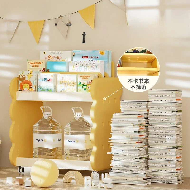 Large Desk Side Bookshelf Organizer Document Storage Bookshelf Desk Storage Shelf Kid Picture Book Home Organizer Campera