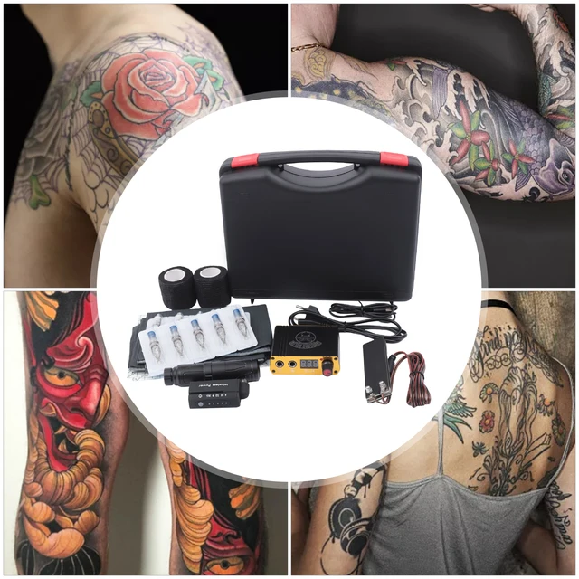 ヴィンテージタトゥータンクトップ＆アームカバーセット