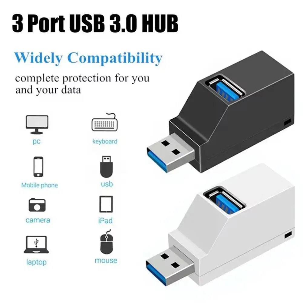 

USB3.0 Multi-interface HUB Splitter High-Speed Hub Extender Box Portable Splitter Card Accessories Reader Adapter Mini A2P6