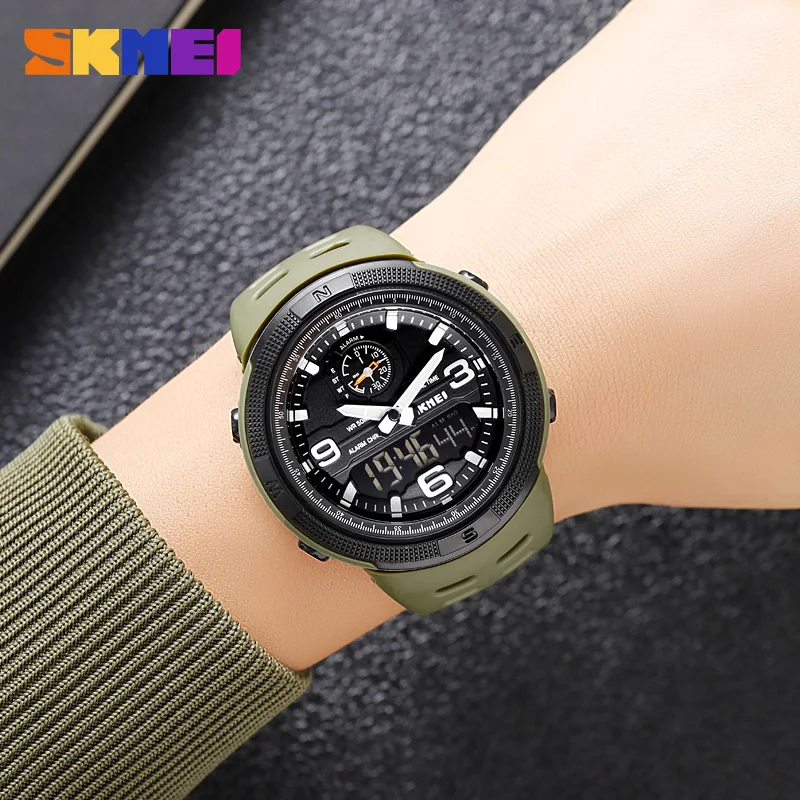 SKMEI 1655 Waterproof Sports Digital Watch - Dual Display Men's Electronic Wristwatch