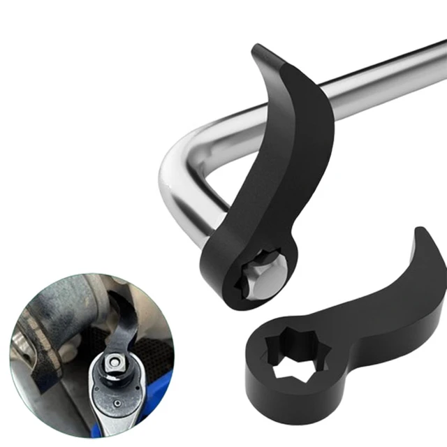 Angle Type Half Axle Disassembly Tool,Drive Pry bar Adapter used for Open-end Wrenches,Disassembling Axles Repair Tool 4