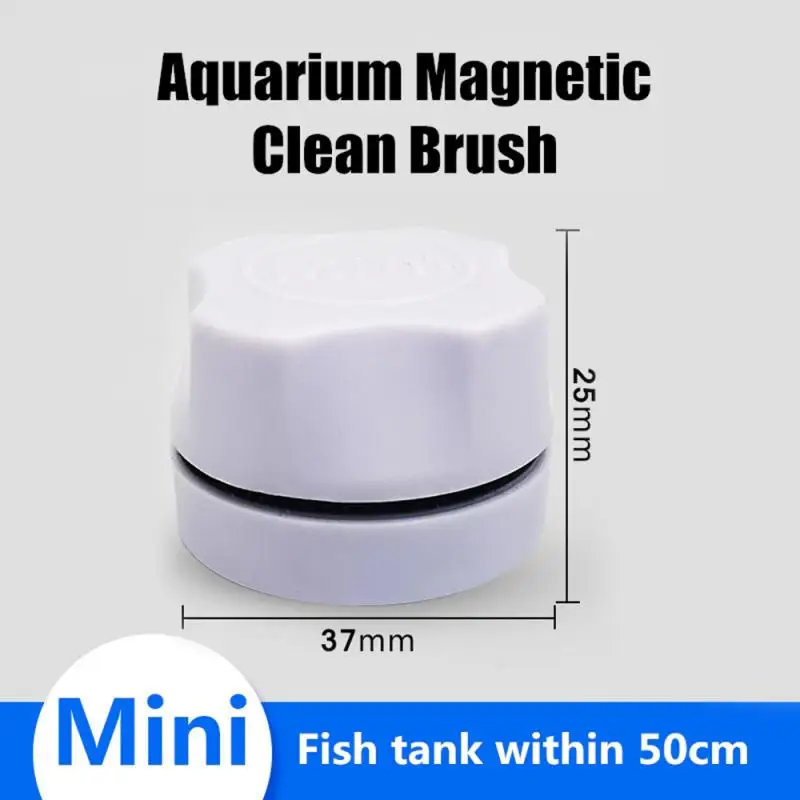 aquarium accessories near me Aquarium Fish Tank Magnetic Clean Brush Glass Floating Algae Scraper Curve Glass Cleaner Scrubber Tool Window Cleaning Magnet fish bowl decorations Aquariums & Tanks