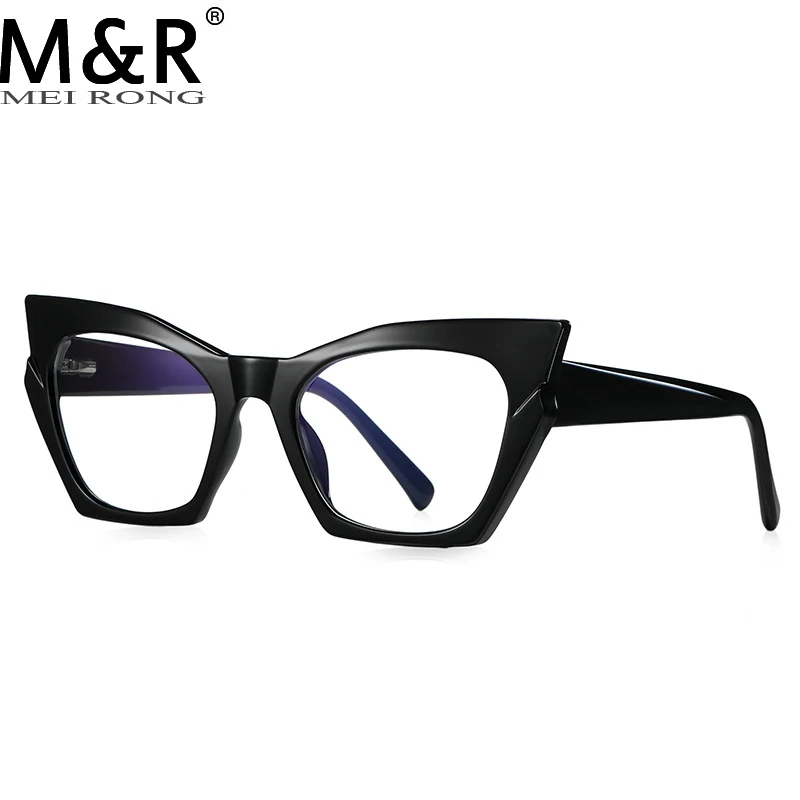 

Fashionable British Style Women's Cat Eye Sunglasses Matching TR Anti Blue Light Eyeglass Frame Business Office Glasses Oчки