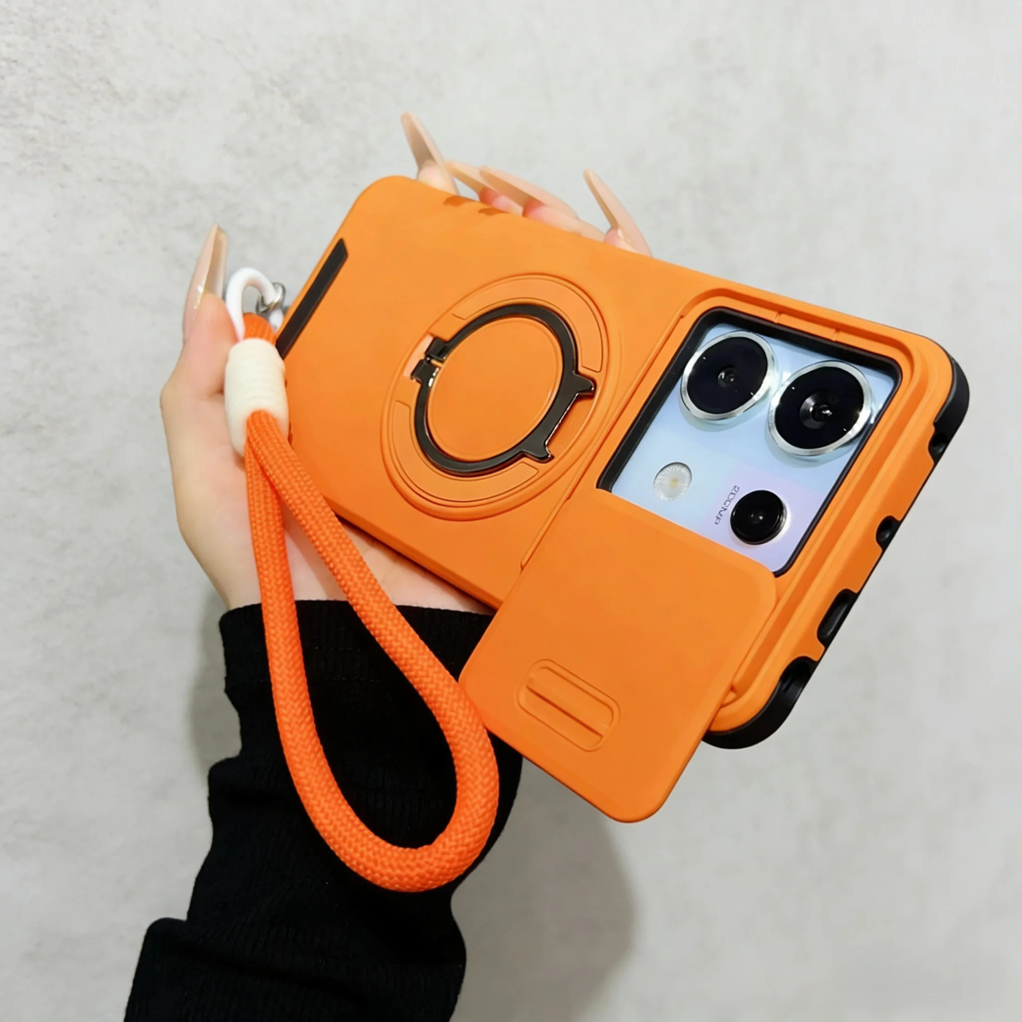 Advanced Shockproof Armor Case with Lanyard and Slide Camera Cover