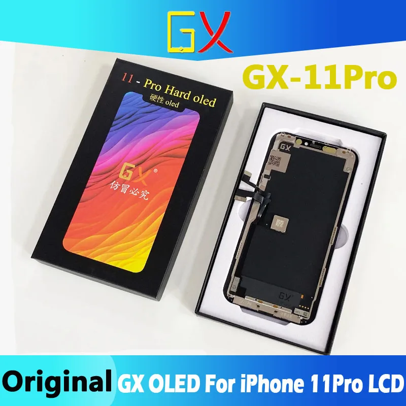 

AMOLED GX iPhone LCD For iPhone 11Pro LCD Display Touch Screen Digitizer Assembly Tested No Dead Pixel Replacement True tone