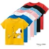 Vitality small fresh top Pure cotton fabric Snoopy cartoon comfortable soft children's top shirt pattern all match and fashion c 1