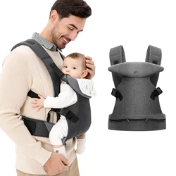 Versatile All - Season Baby Carrier with Hip Seat and Lumbar Support (Light Gray)