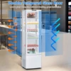 9.8 Cu.Ft Commercial Refrigerator Display Case, Single-Door Pastry Display Case With Interior Led Lighting, Double-Layered 4