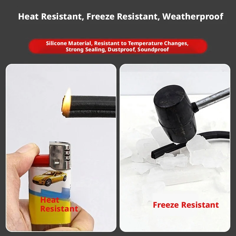 SEAMETAL Enhanced 3-Layer Soundproof Waterproof Seal Strip