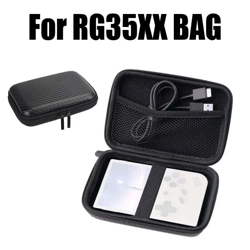 Borsa Nera Di Rg35Xx Console Di Gioco Portatile Impermeabile Rg35Xx Carry Of Portable 15*10*4Cm Bag F5S7