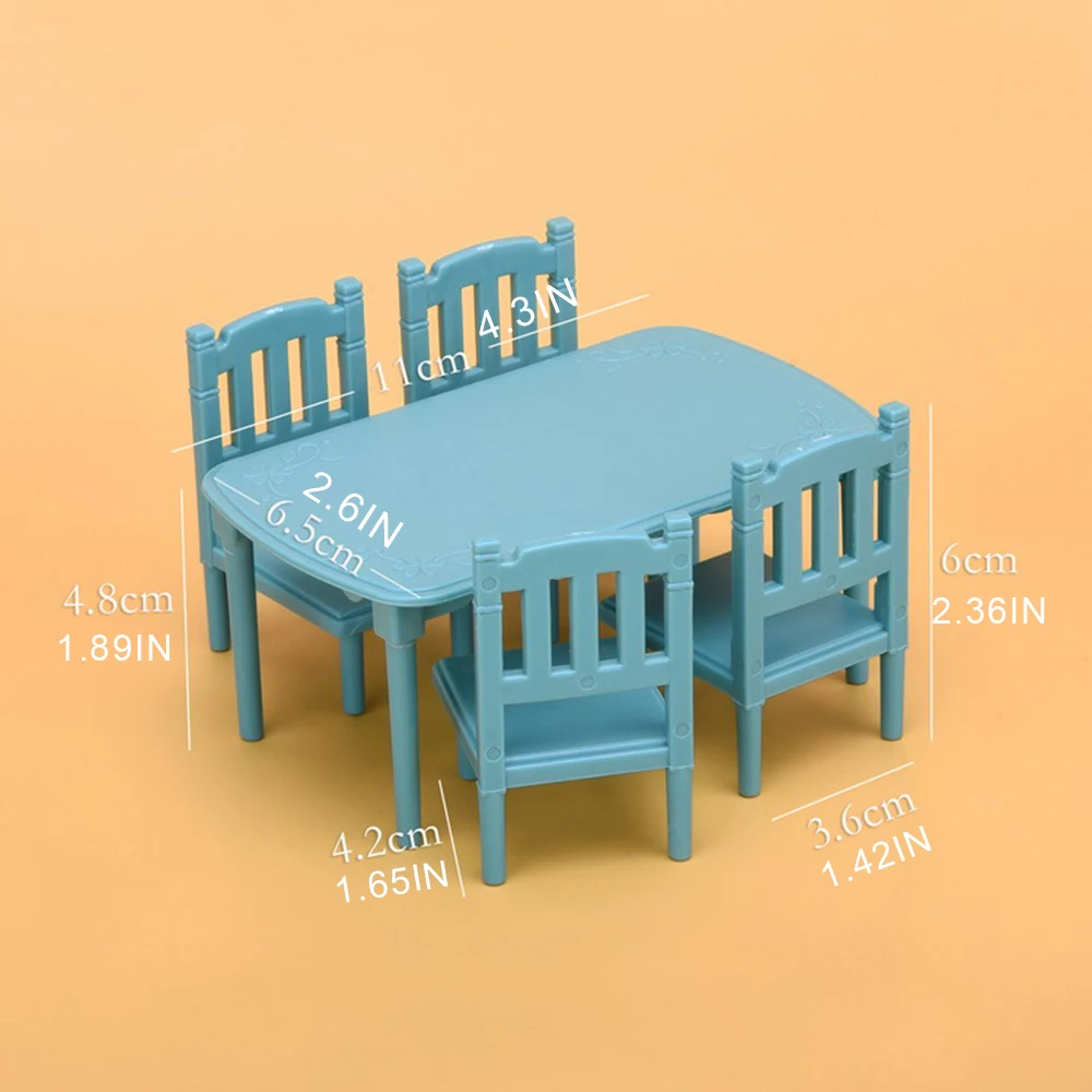 Forest Family Miniatures 1/12 Scale Accessories Board Dollhouse Supermarket Miniature City Girl Toys Tableware Pretend Play 4