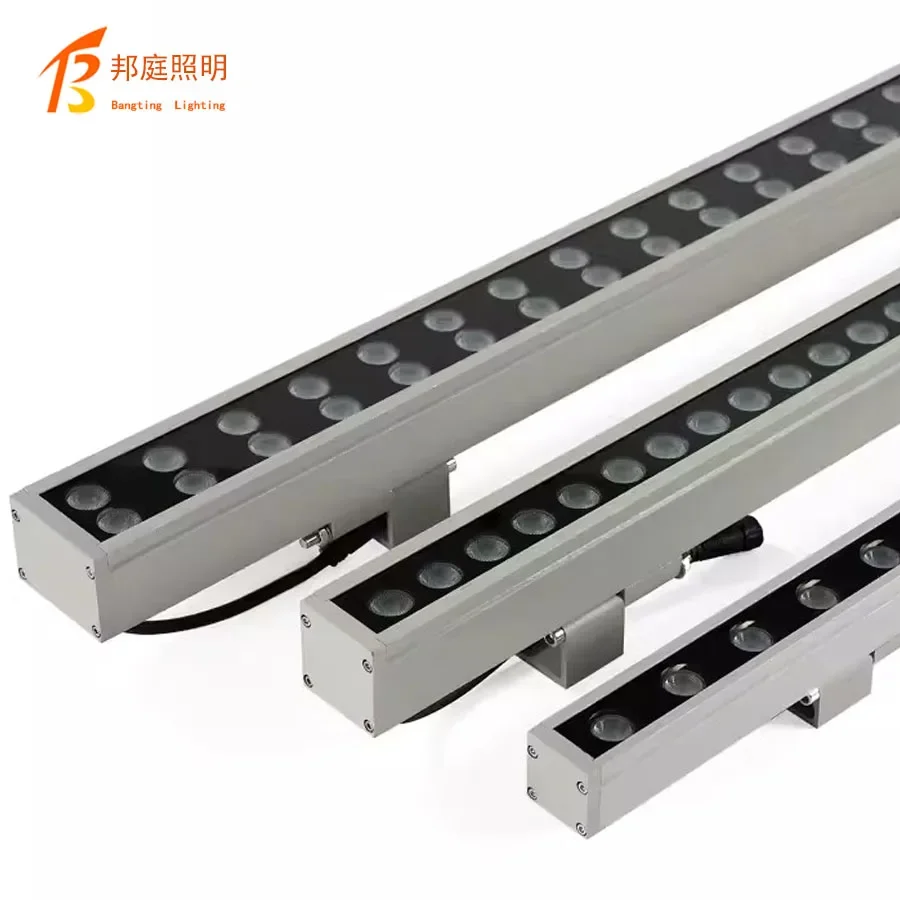 Aluminum housing color changing 12W 18W 24W 36W outdoor light dmx RGB linear LED wall washer